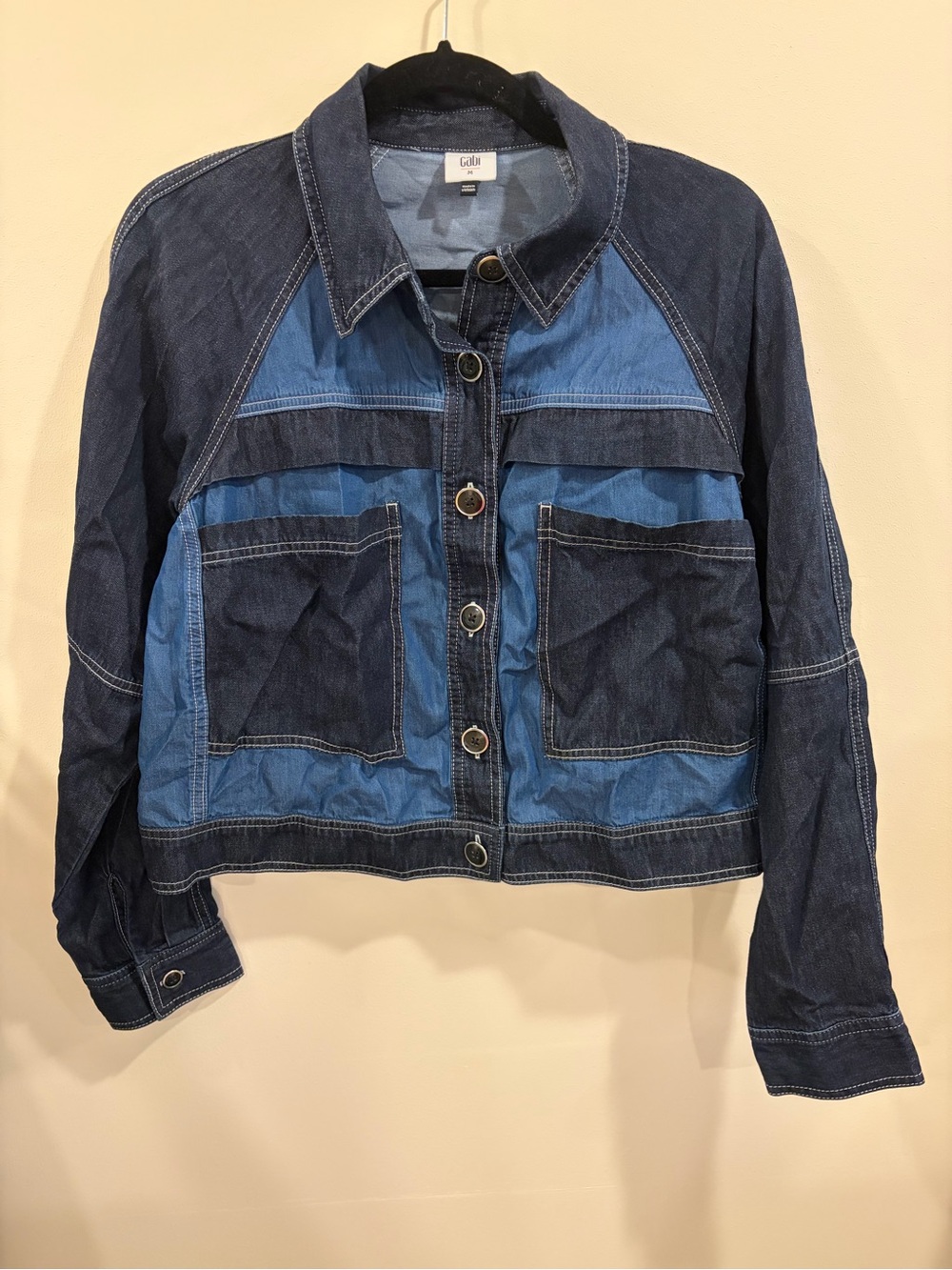 Cabi Two-Tone Denim Jacket Size M style#6680